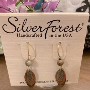 Silver Forest Mixed Metal Earrings